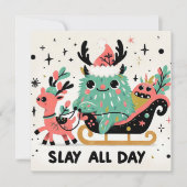 Slay all day Santa sleigh シーズンカード (正面)