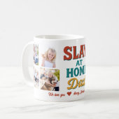 Slay atホームパパパーソナライズされた8 Photo Collage コーヒーマグカップ (正面左)