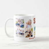Slay atホームパパパーソナライズされた8 Photo Collage コーヒーマグカップ (左)