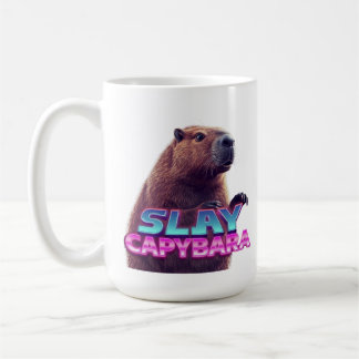 Slay Capybara Funny Animal Meme Gift コーヒーマグカップ