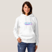 "Slay" hoodie for women  パーカ (正面フル)