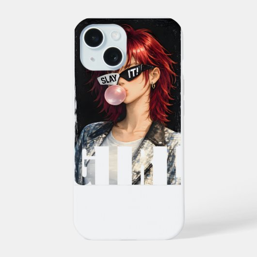 SLAY IT! - バブルガム レベルコレクション iPhone 15ケース (裏面)
