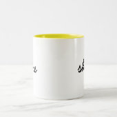 Slay Modern Minimalist Trendy Stylish Urban Two-To ツートーンマグカップ (中央)