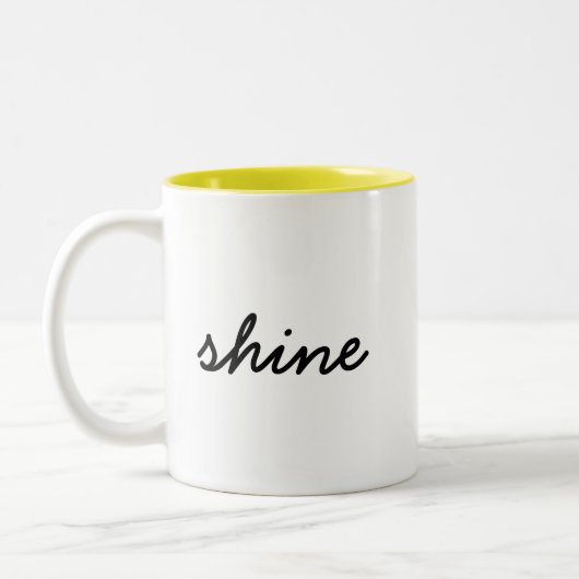 Slay Modern Minimalist Trendy Stylish Urban Two-To ツートーンマグカップ (左)