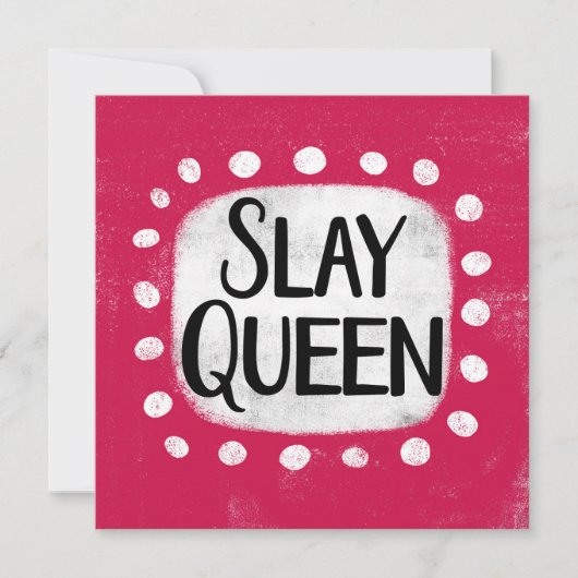 Slay Queen Greeting Card カード (正面)