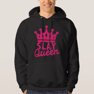 Slay Queen Pink Crown College Sorority Party  パーカ