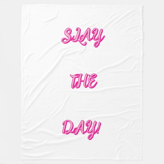 slay the day フリースブランケット (正面)