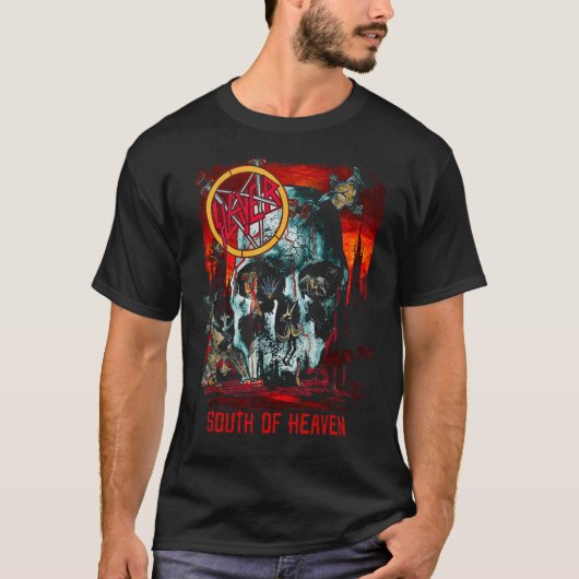 Slayer u2013南の天国スカル tシャツ (正面)