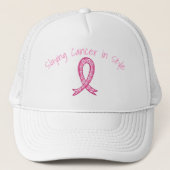 Slaying Cancer in Style Hat | Pink Ribbon キャップ (正面)