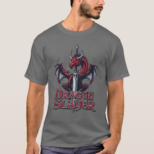 Slays Crest Dragon & Blade Tシャツ (正面)