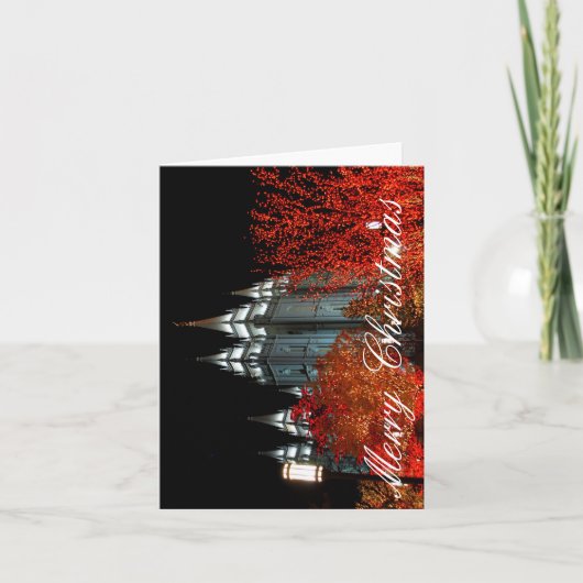 slcの寺院のクリスマスカード シーズンカード (正面)