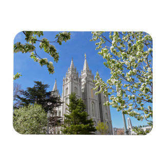 SLCテンプル白い花で磁石 マグネット