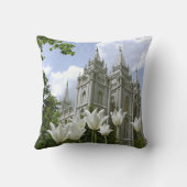 SLC LDSの寺院の枕 クッション (裏面)