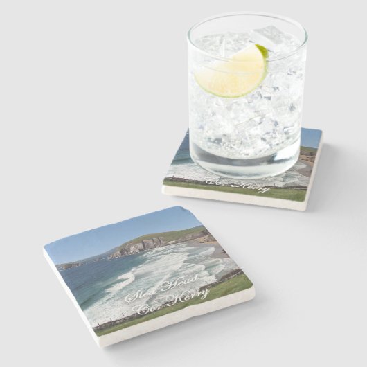 Sleaの頭部、Dingle、アイルランドの大理石のコースター ストーンコースター (横)