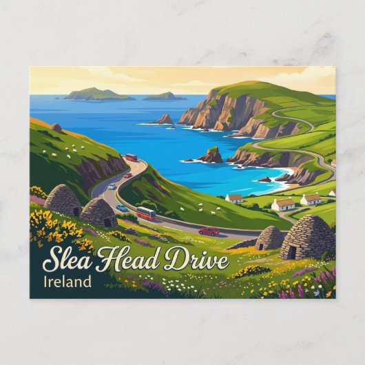Slea Head Drive アイルランド ポストカード (正面)