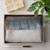 Sled上の切り離しヴィンテージ雪だるま 薄葉紙 (ギフト)