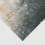 Sled上の切り離しヴィンテージ雪だるま 薄葉紙 (詳細)