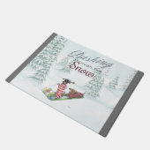 Sleddachshundsの形式 ドアマット (アングル)