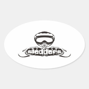Sledders.com Oval Windowスタンプ 楕円形シール