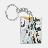 Sledding、掘ること キーホルダー (正面左)