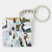 Sledding、掘ること キーホルダー (裏面)