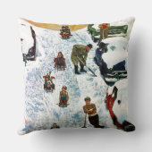 Sledding、掘ること クッション (裏面)