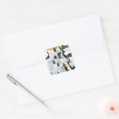 Sledding、掘ること スクエアシール (封筒)