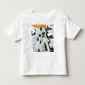Sledding、掘ること トドラーTシャツ