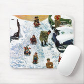 Sledding、掘ること マウスパッド (マウス)