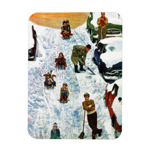 Sledding、掘ること マグネット
