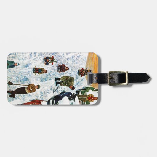 Sledding、掘ること ラゲッジタグ (正面横)