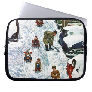 Sledding、掘ること ラップトップスリーブ
