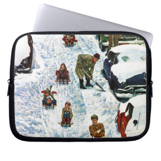 Sledding、掘ること ラップトップスリーブ