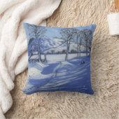 Sledgingダービーシャーのピーク地区2012年 クッション (ブランケット)