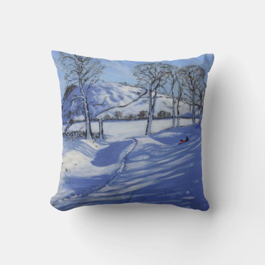 Sledgingダービーシャーのピーク地区2012年 クッション (正面)