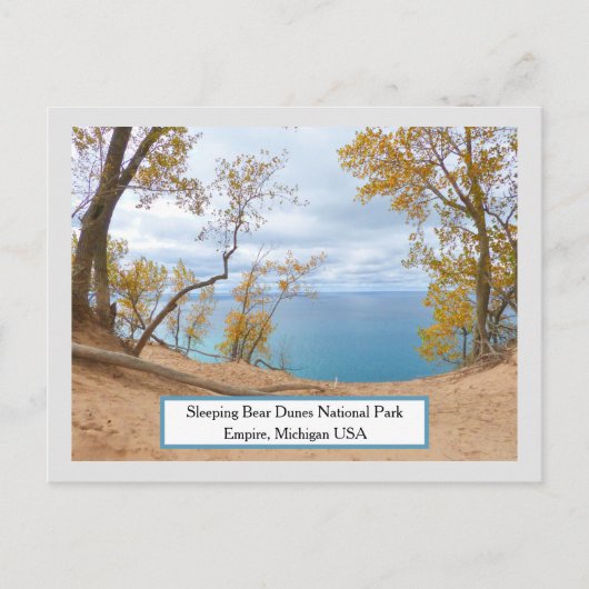 Sleeing Bear Dunes, Lake Michigan/Autumn Calm ポストカード (正面)