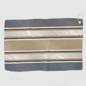 Sleek and Modern Stripe Pattern ゴルフタオル (横)