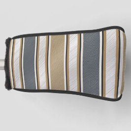 Sleek and Modern Stripe Pattern Golf Putter Cover ゴルフヘッドカバー