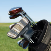 Sleek and Modern Stripe Pattern Golf Putter Cover ゴルフヘッドカバー (インサイチュ)