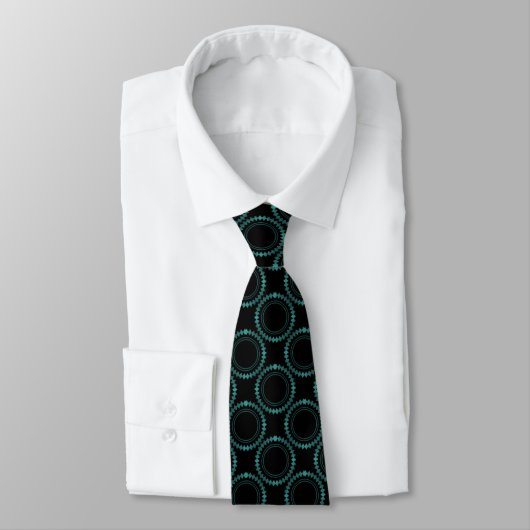 Sleek and Polished Tie, Turquoise ネクタイ (タイ)
