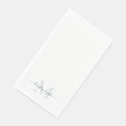 Sleek and Simple Teal Monogram Swash (コーナー)