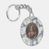 Sleek Anniversary Gifts For Her Rose Flower キーホルダー (正面左)