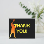 Sleek Black Modern Tech Graduation ポストカード (スタンド正面)