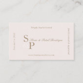 Sleek Chic Minimal Elegant Boutique Monogram Logo 名刺 (正面)