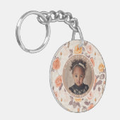 Sleek Dads Day Gifts Custom Rose キーホルダー (正面左)