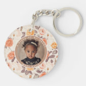 Sleek Dads Day Gifts Custom Rose キーホルダー (裏面)