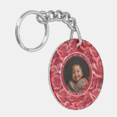 Sleek Fathers Day Ideas Rose キーホルダー (正面左)