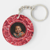 Sleek Fathers Day Ideas Rose キーホルダー (裏面)