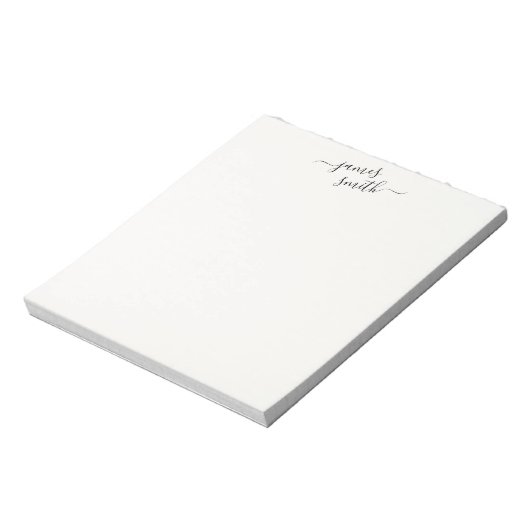 Sleek Formal Notepad Customized with Your Name ノートパッド (回転)
