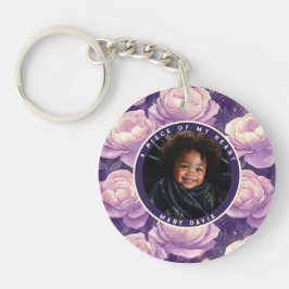 Sleek Gifts For Couples Rose Floral キーホルダー